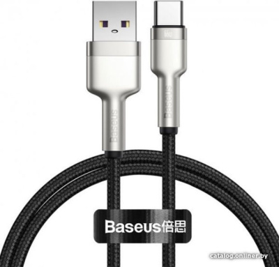Купить кабель baseus cafule usb type-a - type-c (1 м, черный) в интернет-магазине X-core.by