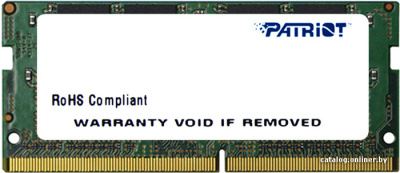 Оперативная память Patriot Signature Line 4GB DDR3 SODIMM PC3-12800 [PSD34G160081S]  купить в интернет-магазине X-core.by