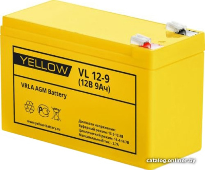 Купить аккумулятор для ибп yellow vl 12-9 в интернет-магазине X-core.by