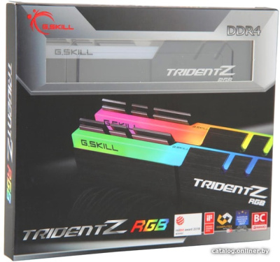 Оперативная память G.Skill Trident Z RGB 2x8GB DDR4 PC4-28800 F4-3600C19D-16GTZRB  купить в интернет-магазине X-core.by